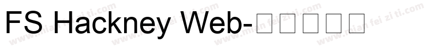 FS Hackney Web字体转换